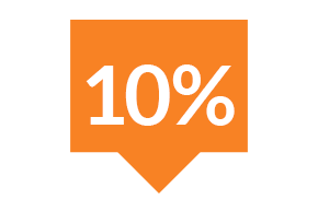 10% icon.